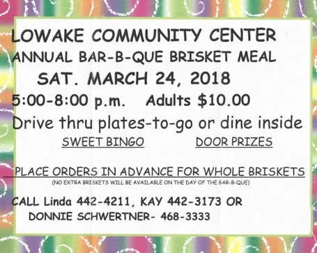 Lowake BBQ Meal 2018